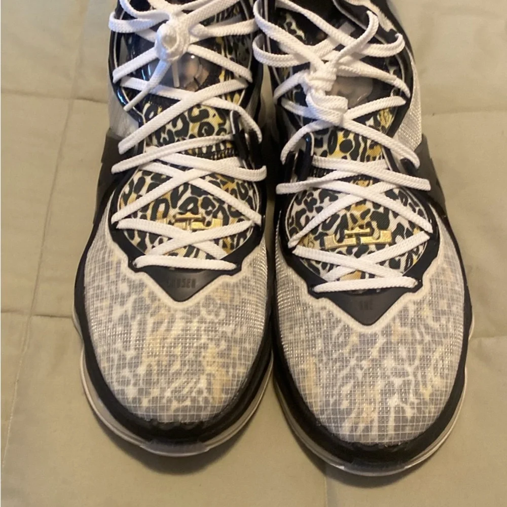 Nike Black Graphic LeBron Shoe Box Lid with Subtle Silver Accents